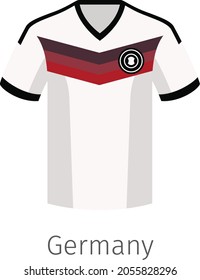 Germany football uniform vector illustration design flat