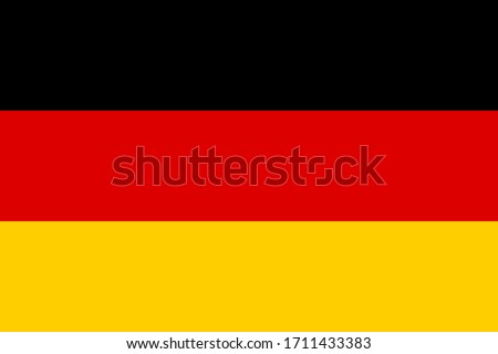 Germany German Flag Icon. Vector Image.