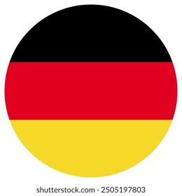 Alemania Alemán Ondeando Círculo Circular Euros Bandera Icono Logotipo Vector EPS PNG Transparente Sin Fondo Clip Arte 