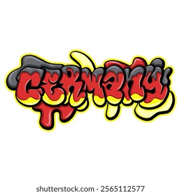  germany in graffiti art style