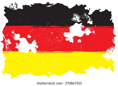 Germany, grunge flag, Illustration