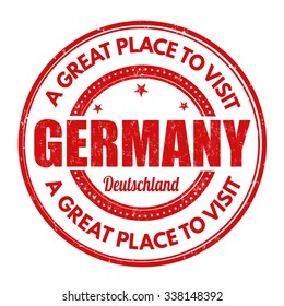 Germany grunge rubber stamp on white background, vector illustration