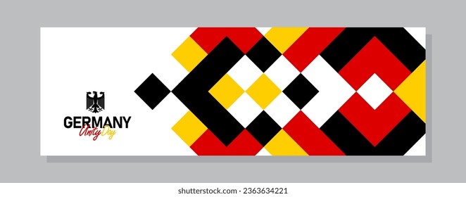 germany happy germany independence day horizontal banner design vector illustration