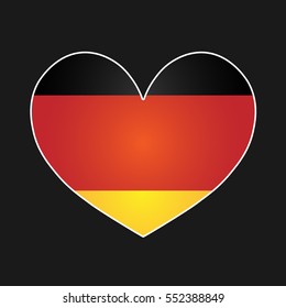 Germany heart.
