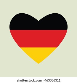 Germany Heart Flag