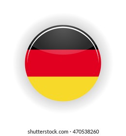 Germany icon circle isolated on white background. Berlin icon vector illustration