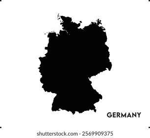 Germany icon vector design, Germany Logo design, Germany's unique charm and natural wonders, Use it in your marketing materials, travel guides, digital projects, Germany map logo vector, Black vector