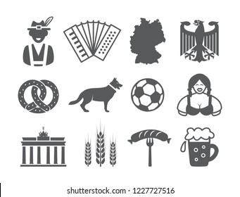 Germany icons set