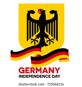 Germany independence day abstract background design coupon banner and flyer, postcard, celebration vector illustration