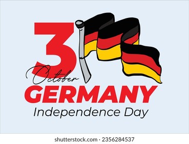 Germany Independence Day Logo Vector