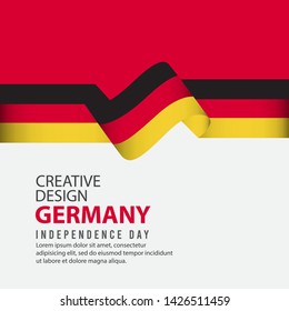 Germany Independent Day Poster Creative Design Illustration Vector Template