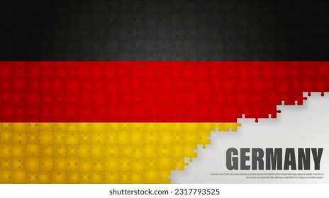 Germany jigsaw flag background. Element of impact for the use you want to make of it.