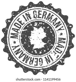 Germany Made In Map Travel Stamp Icon City Design Tourism Export Seal