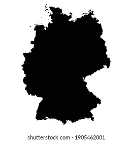 Germany map city  illustration vector geography flag silhouette sign background country graphic nation svg