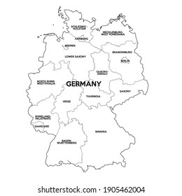 Germany map city  illustration vector geography flag silhouette sign background country graphic nation