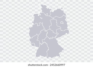 Germany Map Cloud Color on White Background quality files Png