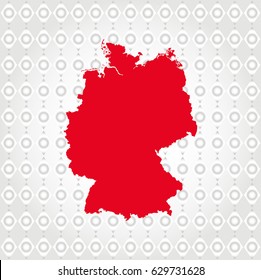 germany map in Diamond background