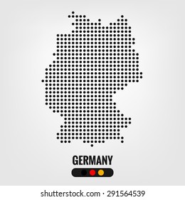 Germany map dot,vector eps10