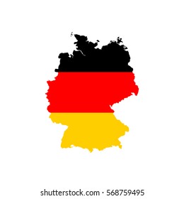 Germany map flag