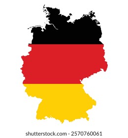 Germany Map Flag design illustration free editable for design template of Europe Country material