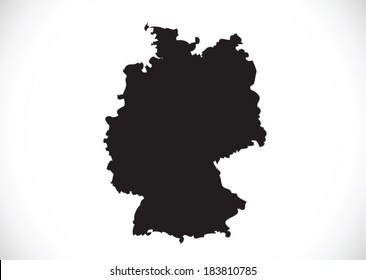 Germany map and flag idea design