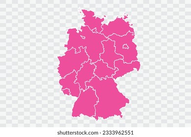 Germany Map Fuscia Color Background quality files png