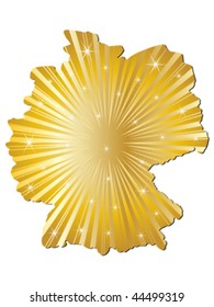 Germany map golden