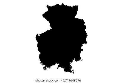 Germany  map with gray tone on  white background,illustration,textured , Symbols of Germany,vector illustration