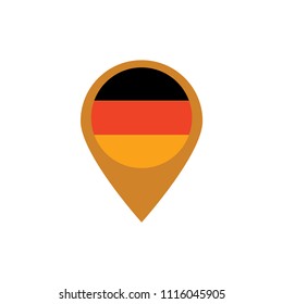 Germany map icon sign
