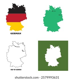 germany map icon vector illustration symbol design