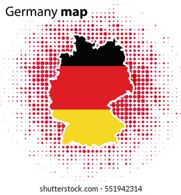 Germany map icon vector illustration