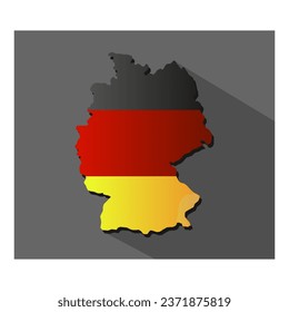 Germany map illustrated in vector on background