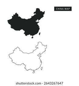"Germany Map Silhouette and Outline – Editable Vector for Educational and Design Use"
