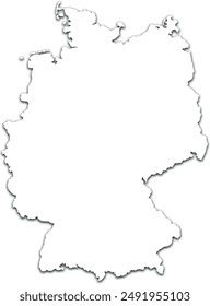 GERMANY MAP OF GERMANY WITH ITS STATES AND DIVISIONS WITH FLAG