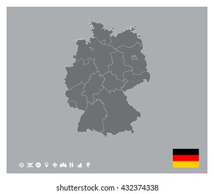Germany Map Template