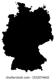 Germany map vector illustration eps 10