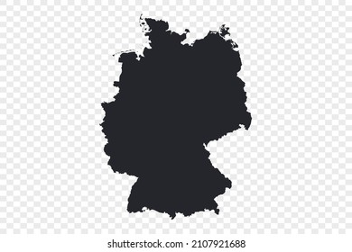 Germany map vector, Not isolated on transparent background