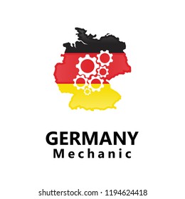 Germany Mechanic Repairing and Manufacturing Engine logo inspiration