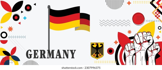 Germany national day banner design vector eps