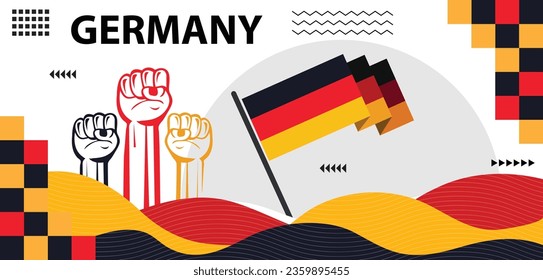 Germany national day Deutschland banner, germany national day celebration, creative banner design..eps