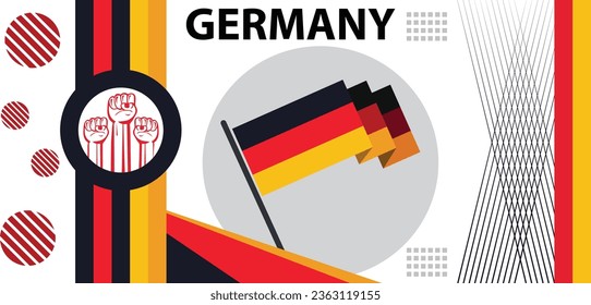 Germany national day Deutschland banner,national day celebrations creative background images..eps