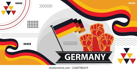 Germany national day vector Banner design,Modern Abstract Banner Design, Abstract Templates Design, German people..eps