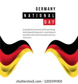 Germany National Day Vector Template Design Illustration