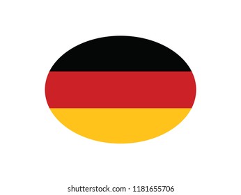 Germany national flag circle shape country emblem state symbol
