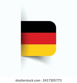 Germany national flag, Germany National Day, EPS10. Germany flag vector icon