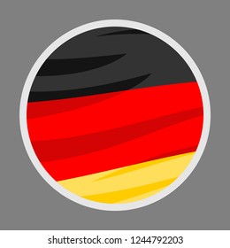 Germany national flag. flat, icon, vector illustration