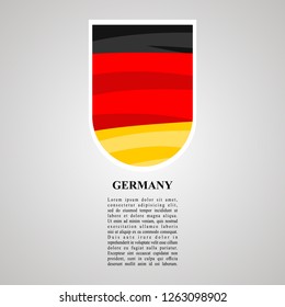 Germany national flag. flat, icon, vector illustration 