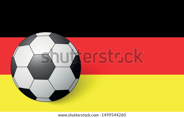 Germany National Flag Football Icon Germany Stock Vector Royalty Free 1499544260