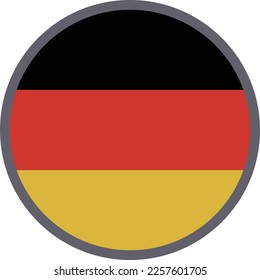 Vector de icono de bandera nacional de Alemania Material de ilustración
