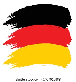 GERMANY national flag slpash brush vector on white background